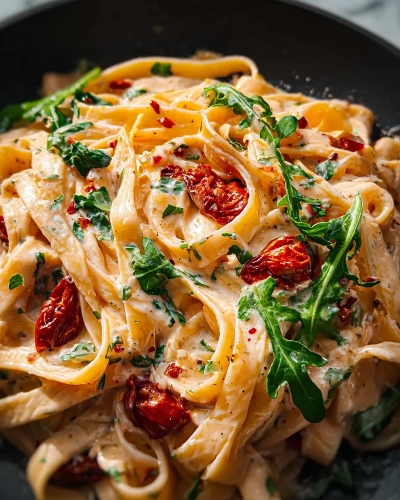 Vegan Creamy Sun Dried Tomato Pasta Recipe