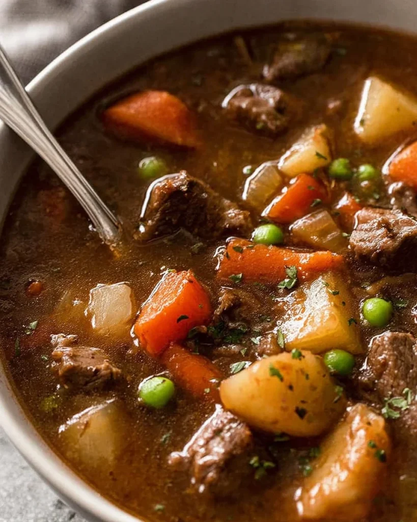 Vegetable Beef Soup (Fall apart beef!)