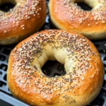 Air Fryer Protein Bagels