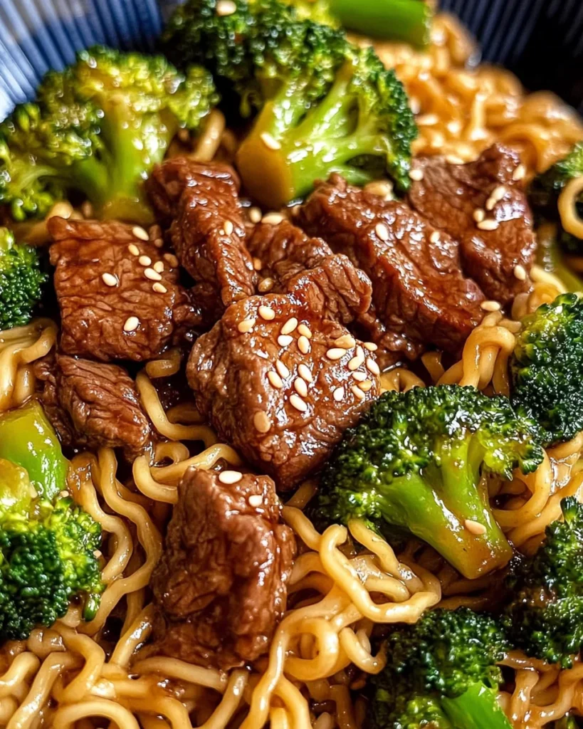 Beef and Broccoli Ramen Stir Fry