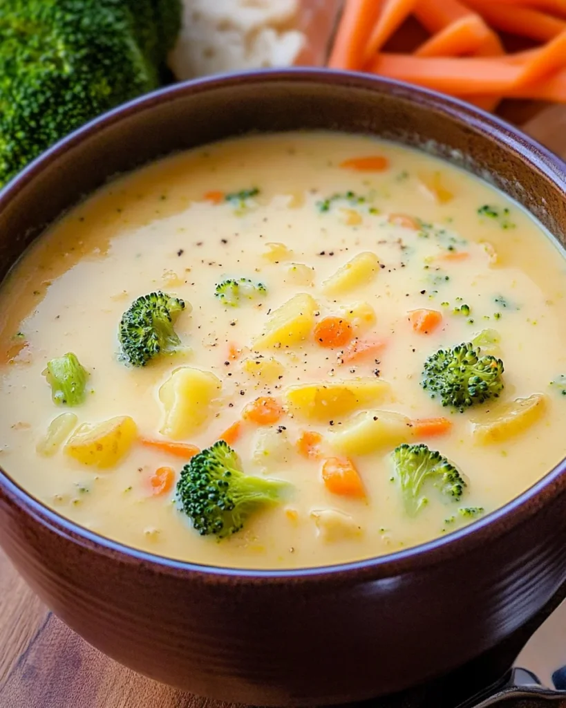 Cheddar Broccoli Potato Soup