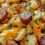 Cheesy Ranch Potatoes and Smoked Sausage