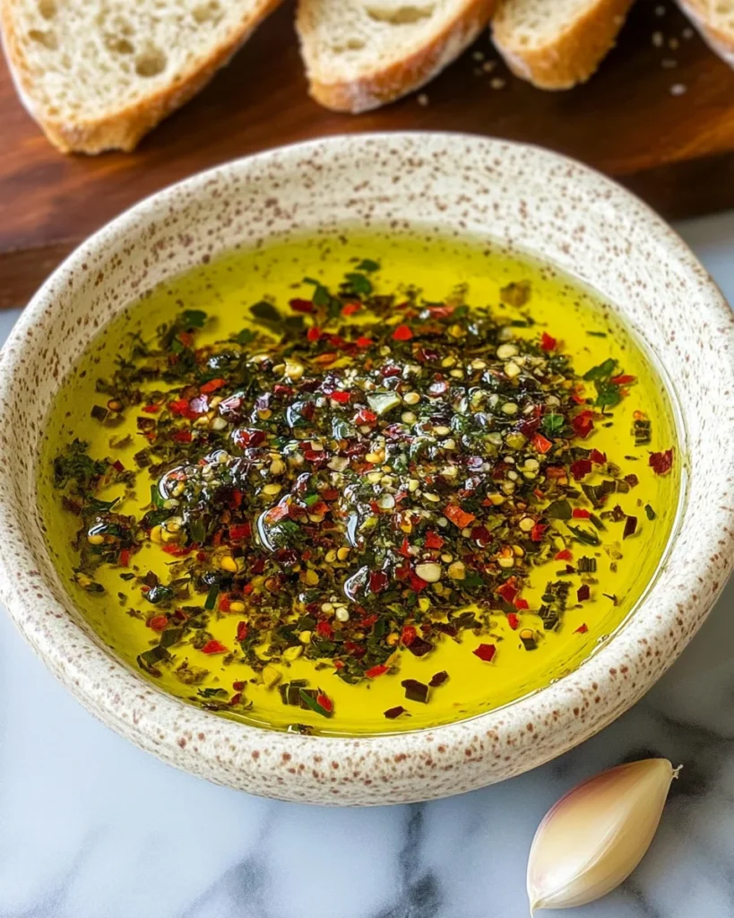 Copycat Carrabba's Bread Dipping Oil Recipe