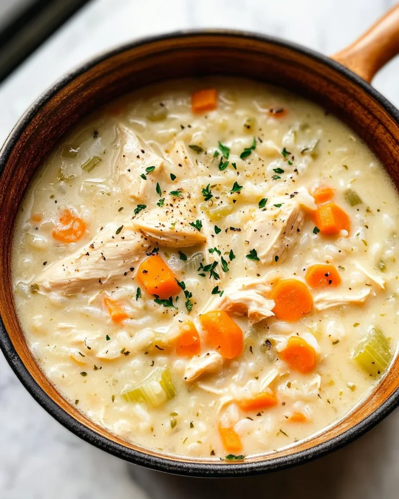 Creamy Chicken and Rice Soup