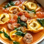 Crockpot Tortellini Soup with Sausage