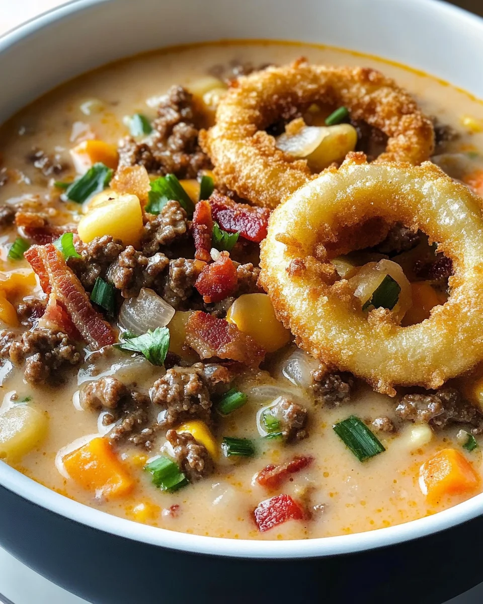 Easy Cheeseburger Soup Recipe