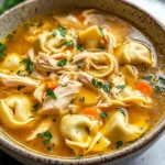 Easy Chicken Tortellini Soup