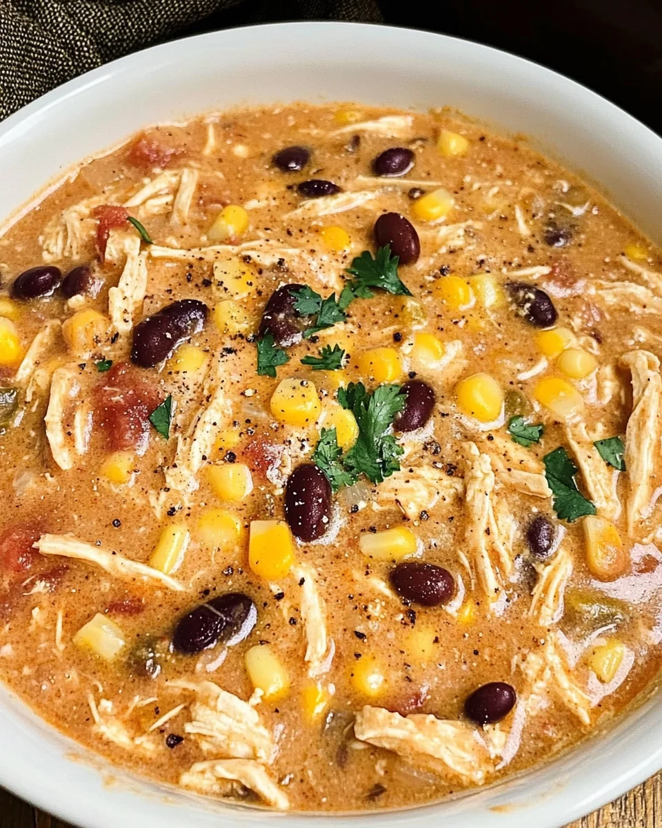 Easy Crock Pot Cream Cheese Chicken Chili
