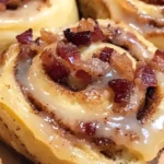 Easy Maple Bacon Cinnamon Rolls