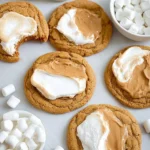 Fluffernutter Cookies (Peanut Butter and Marshmallow Cream)