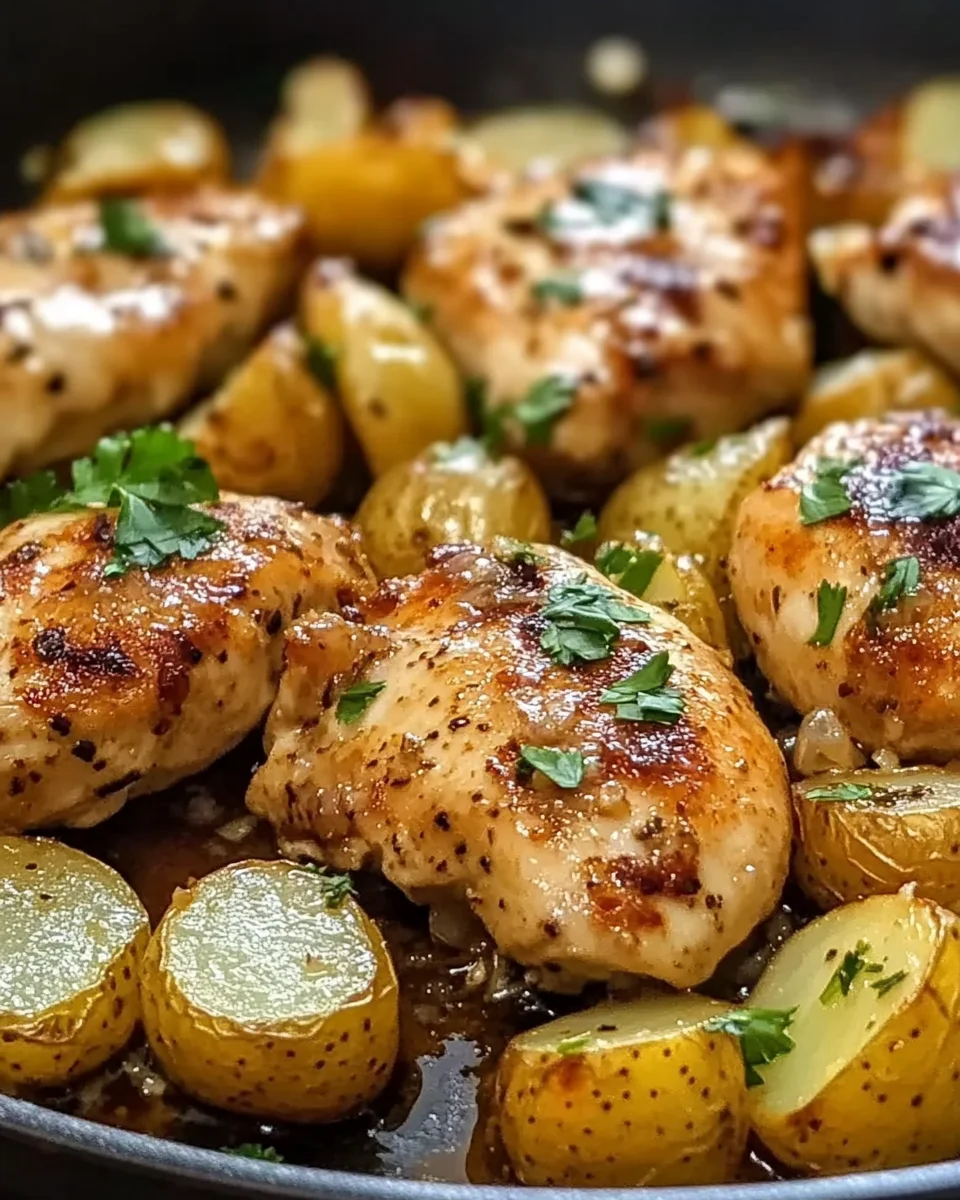 Garlic Parmesan Chicken and Potatoes (One-Pan Dinner)