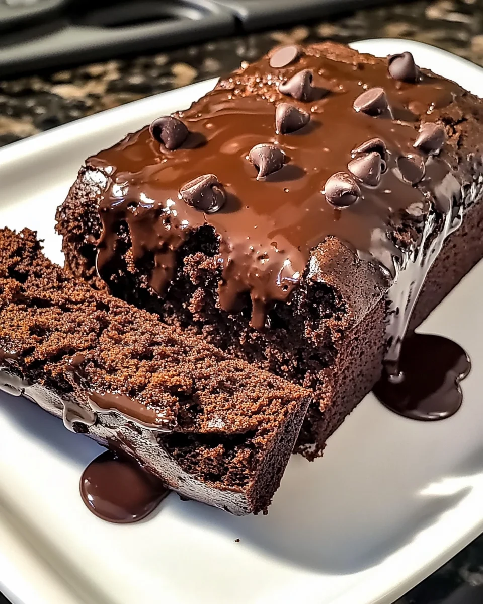 Hot Fudge Brownie Bread
