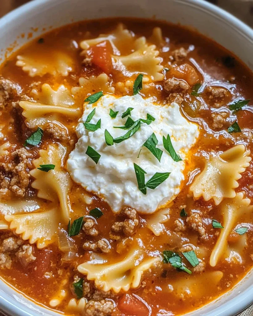 Lasagna Soup