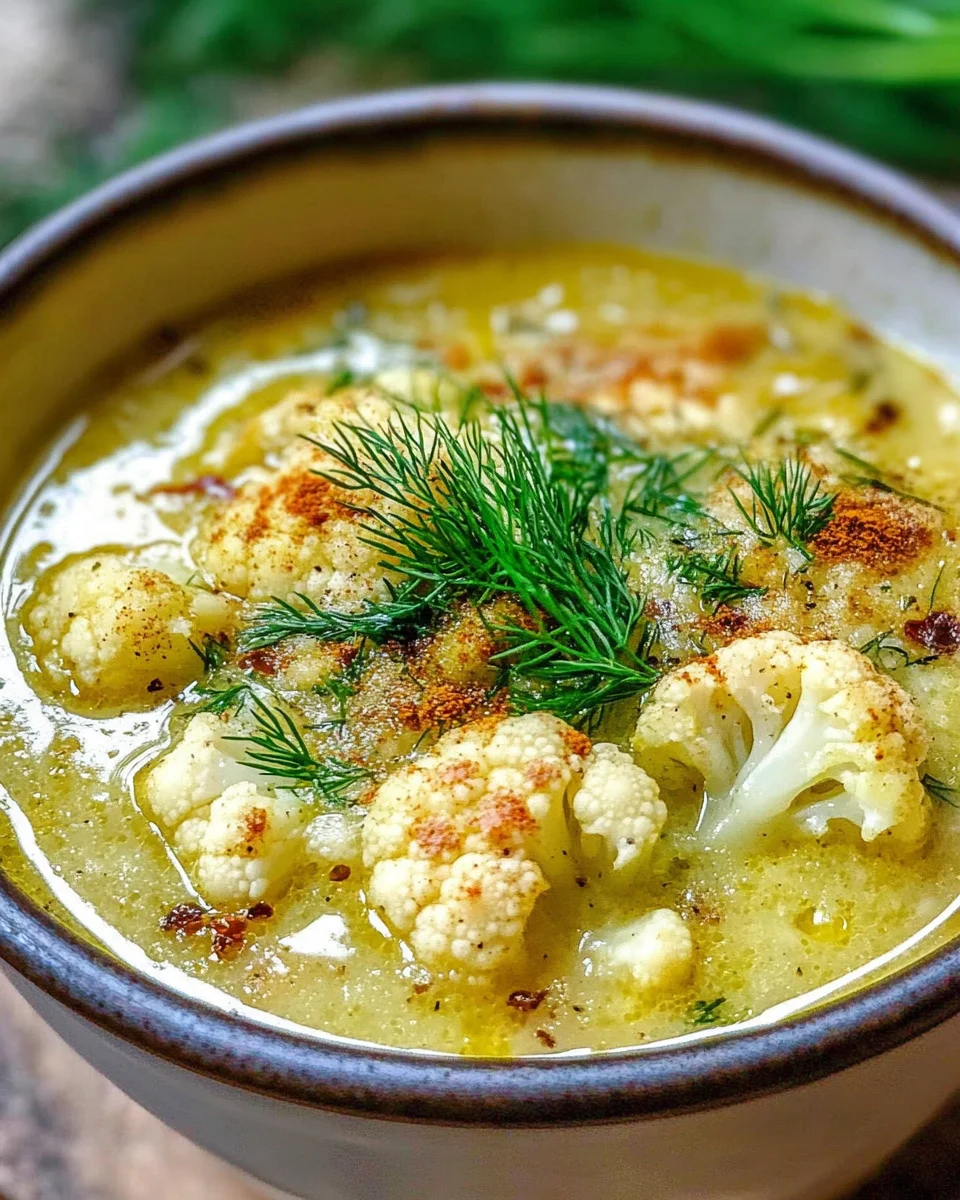 Roasted Cauliflower Soup
