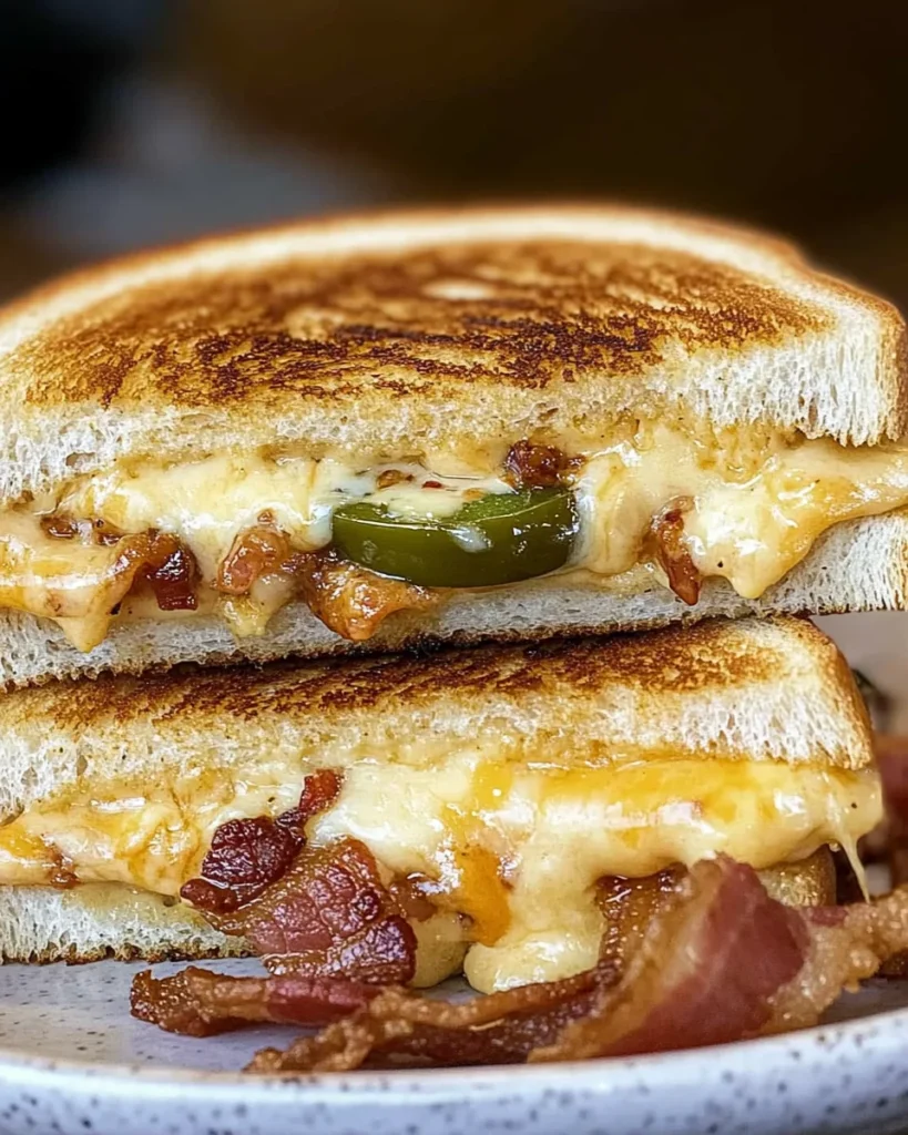 Roasted Jalapeño Popper Grilled Cheese