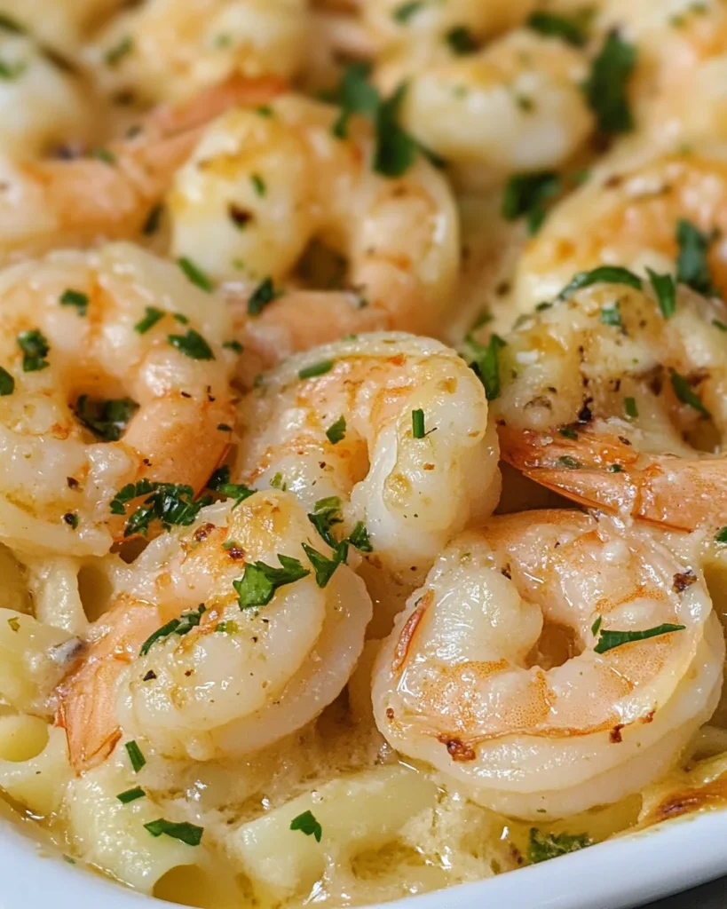 Shrimp Scampi Pasta Bake