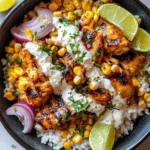 Street Corn Chicken Rice Bowl