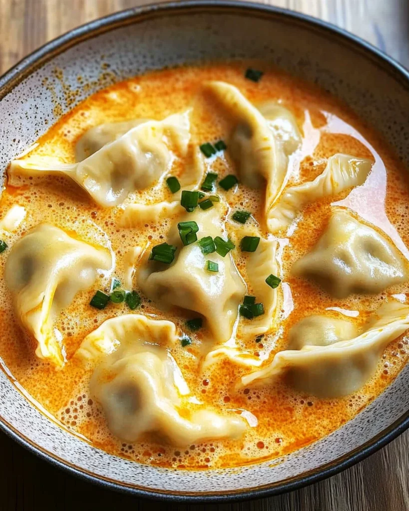 Thai Coconut Curry Dumpling Soup