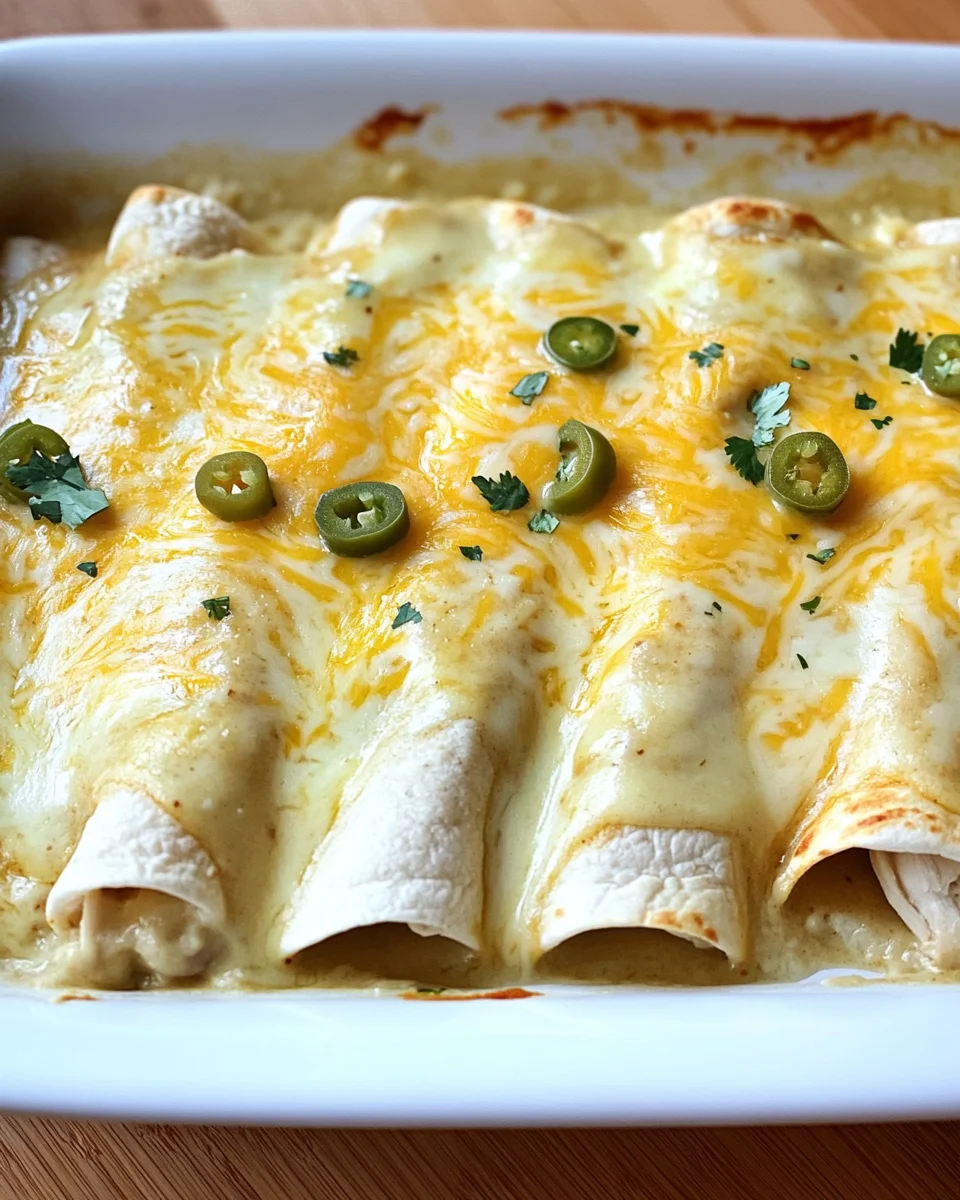 White Chicken Enchiladas